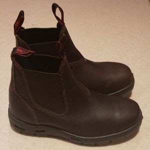 Men's Redback work leather soft toe UNPU boots